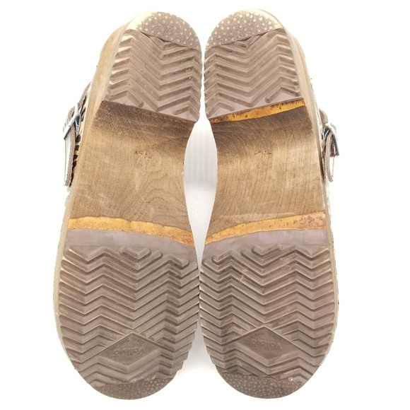 Hanna Andersson Leopard Print Wooden Clogs Sz 11 - Picture 5 of 7